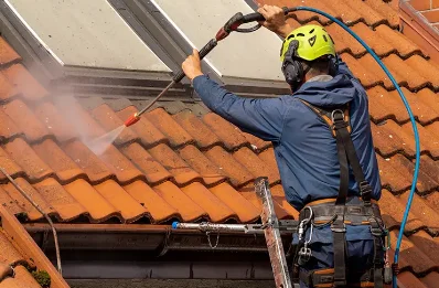 Démoussage et hydrofuge de toiture à la Chapelotte